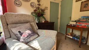 Gamekeepers cottage suffolk livingroom view2