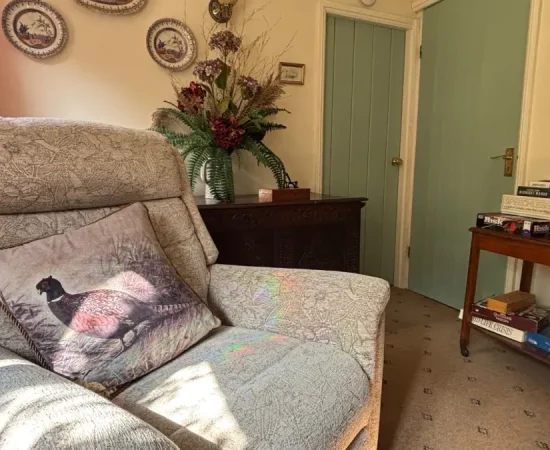 Gamekeepers cottage suffolk livingroom view2